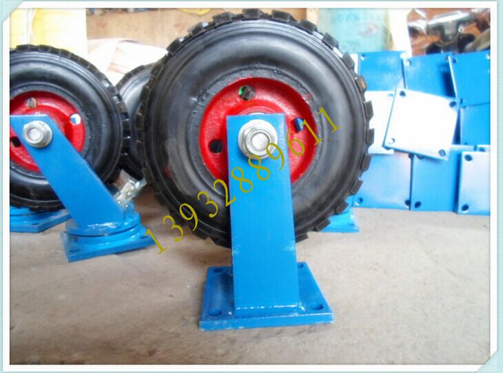 超重型橡胶脚轮万向轮，加重型橡胶万向脚轮 大型橡胶轮